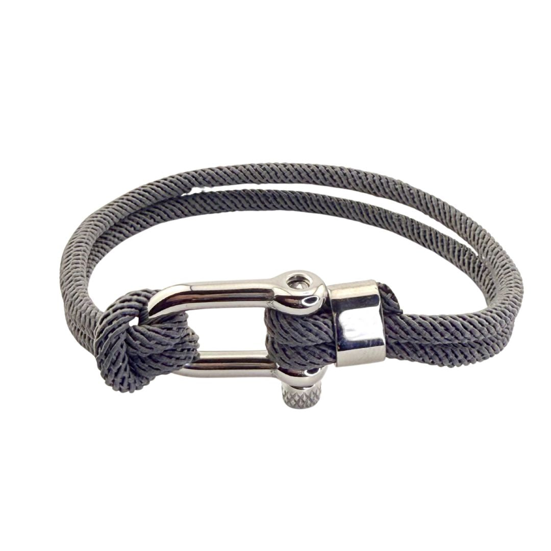Bracelet corde TEDDY gris