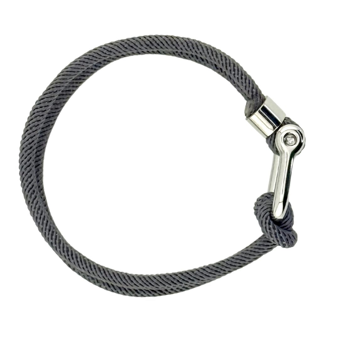 Bracelet corde TEDDY gris