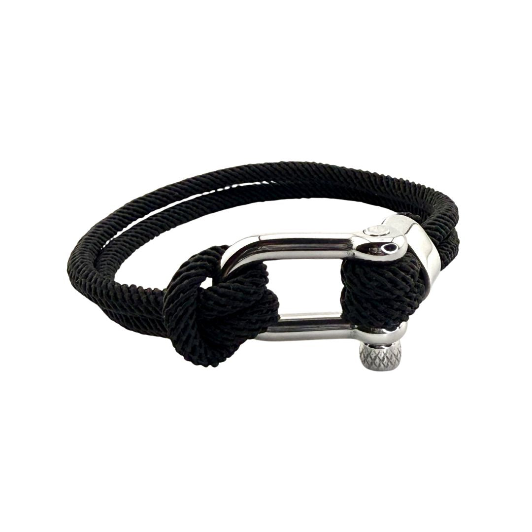 Bracelet corde TEDDY noir