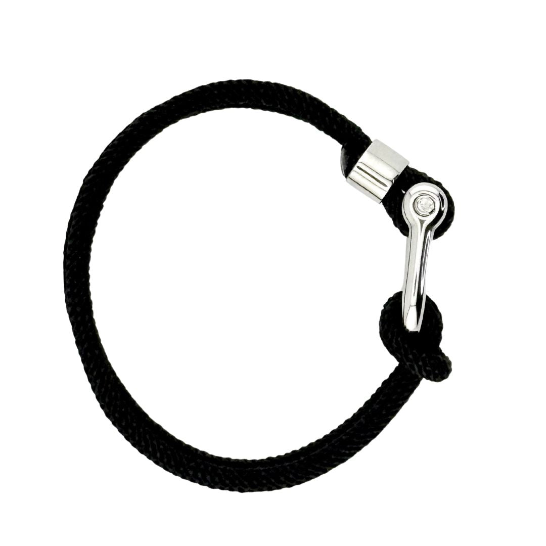 Bracelet corde TEDDY noir