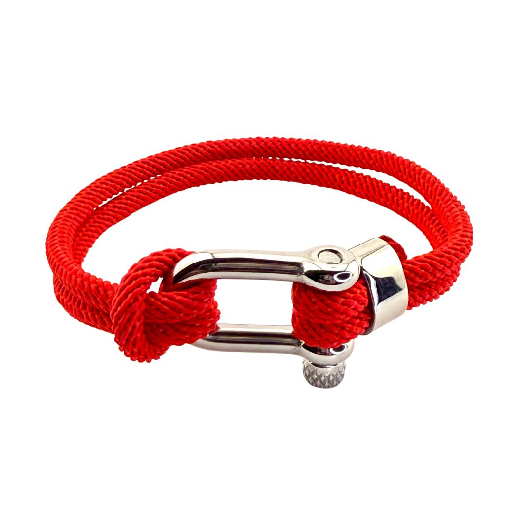 Bracelet corde TEDDY rouge