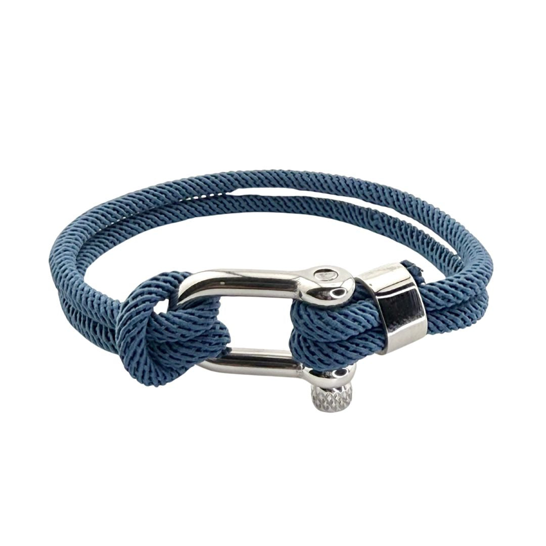 Bracelet corde TEDDY bleu