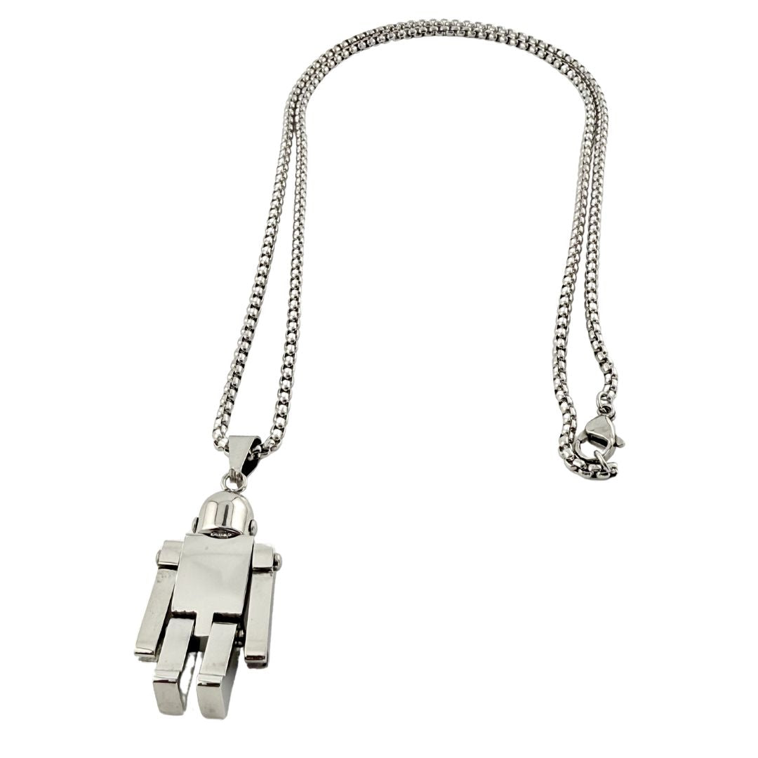 Pendentif Robot GENEK argenté