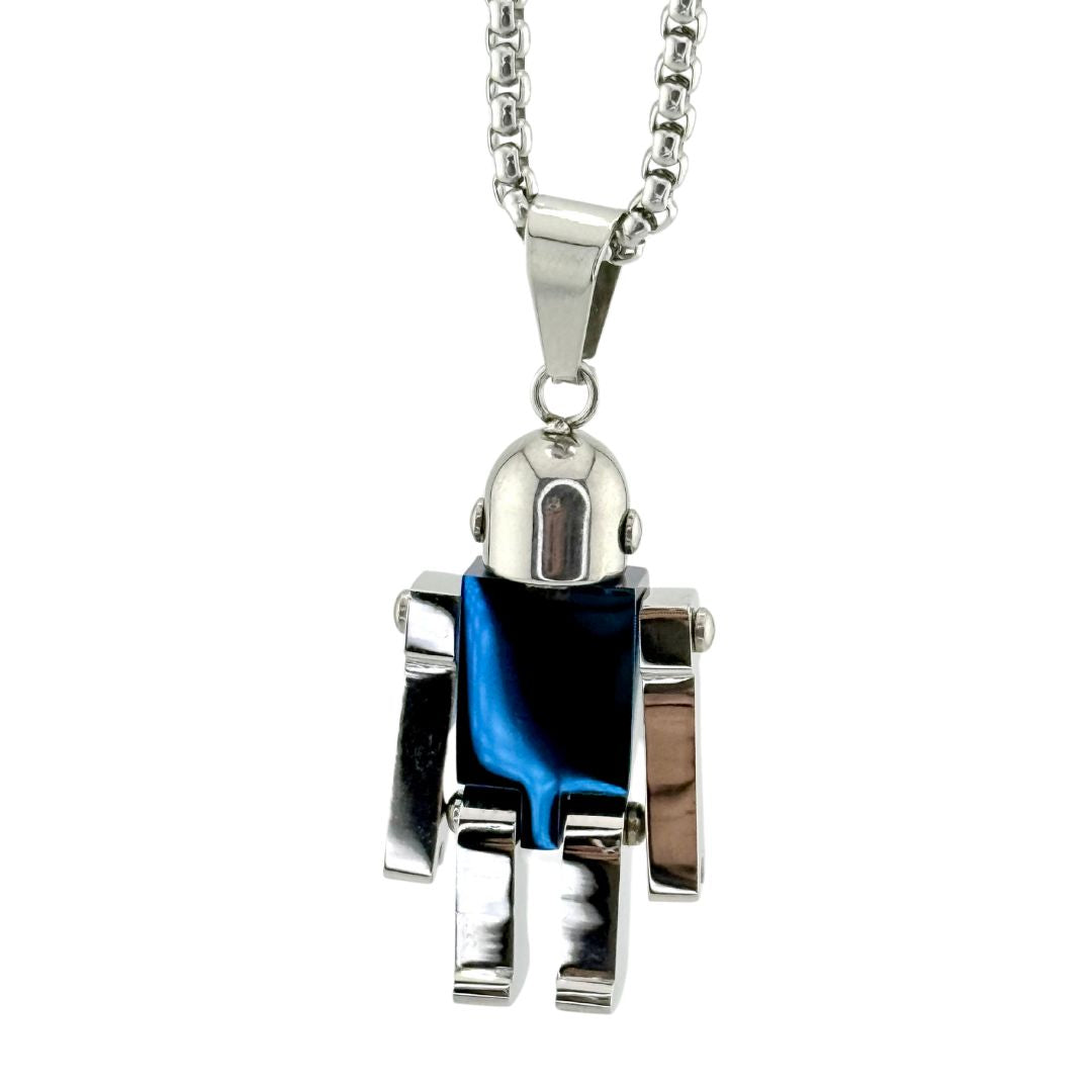Pendentif Robot GENEK bleu