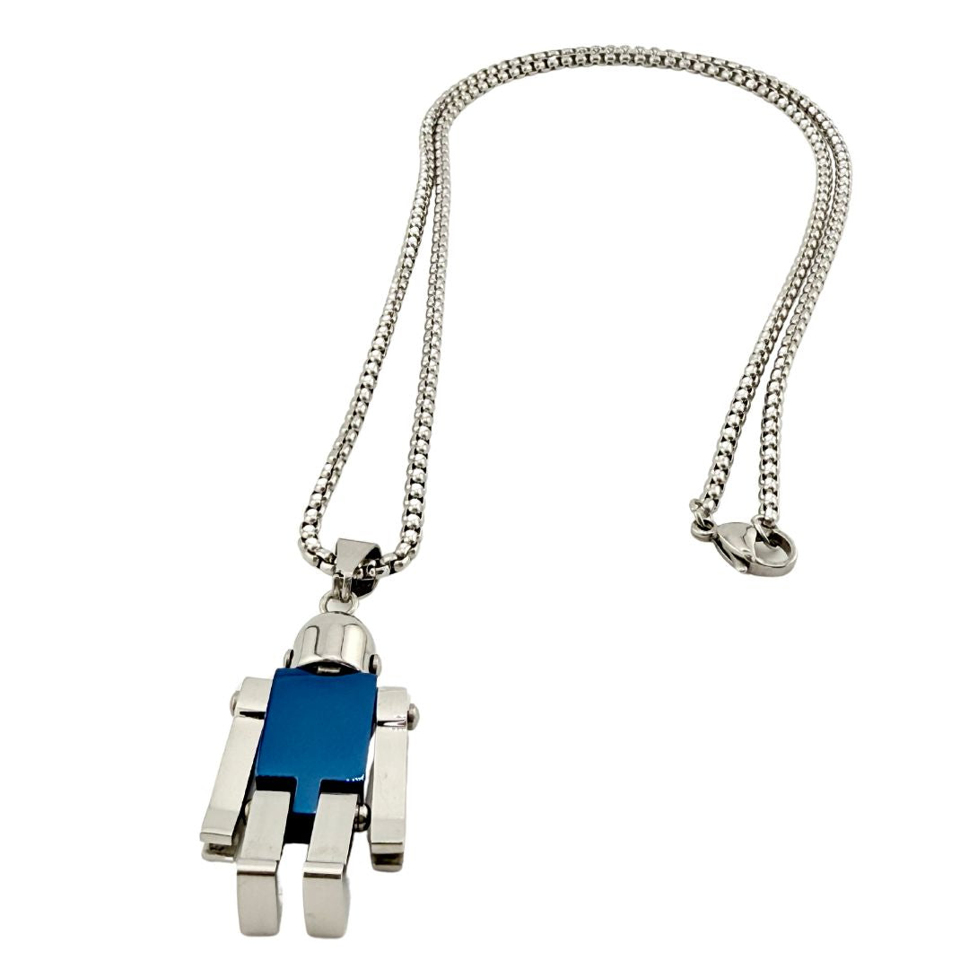 Pendentif Robot GENEK bleu