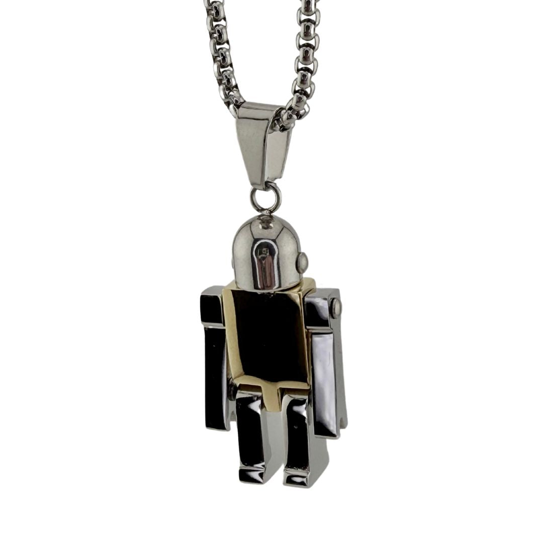 Pendentif Robot GENEK doré