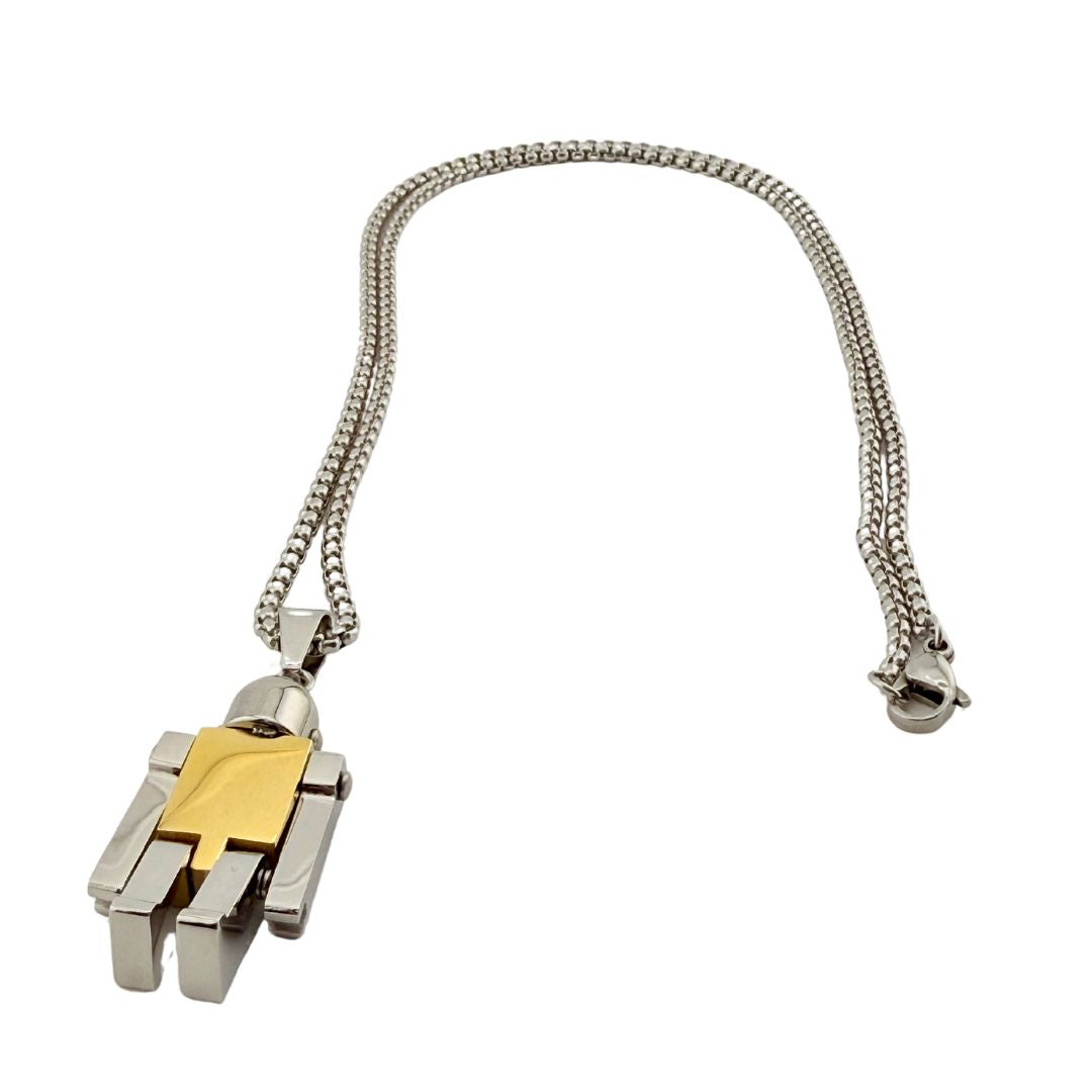 Pendentif Robot GENEK doré