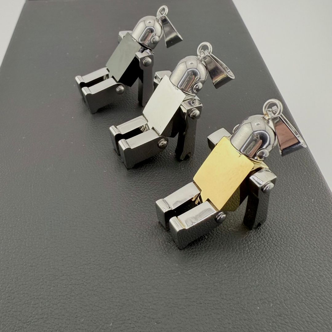 Pendentif Robot GENEK doré