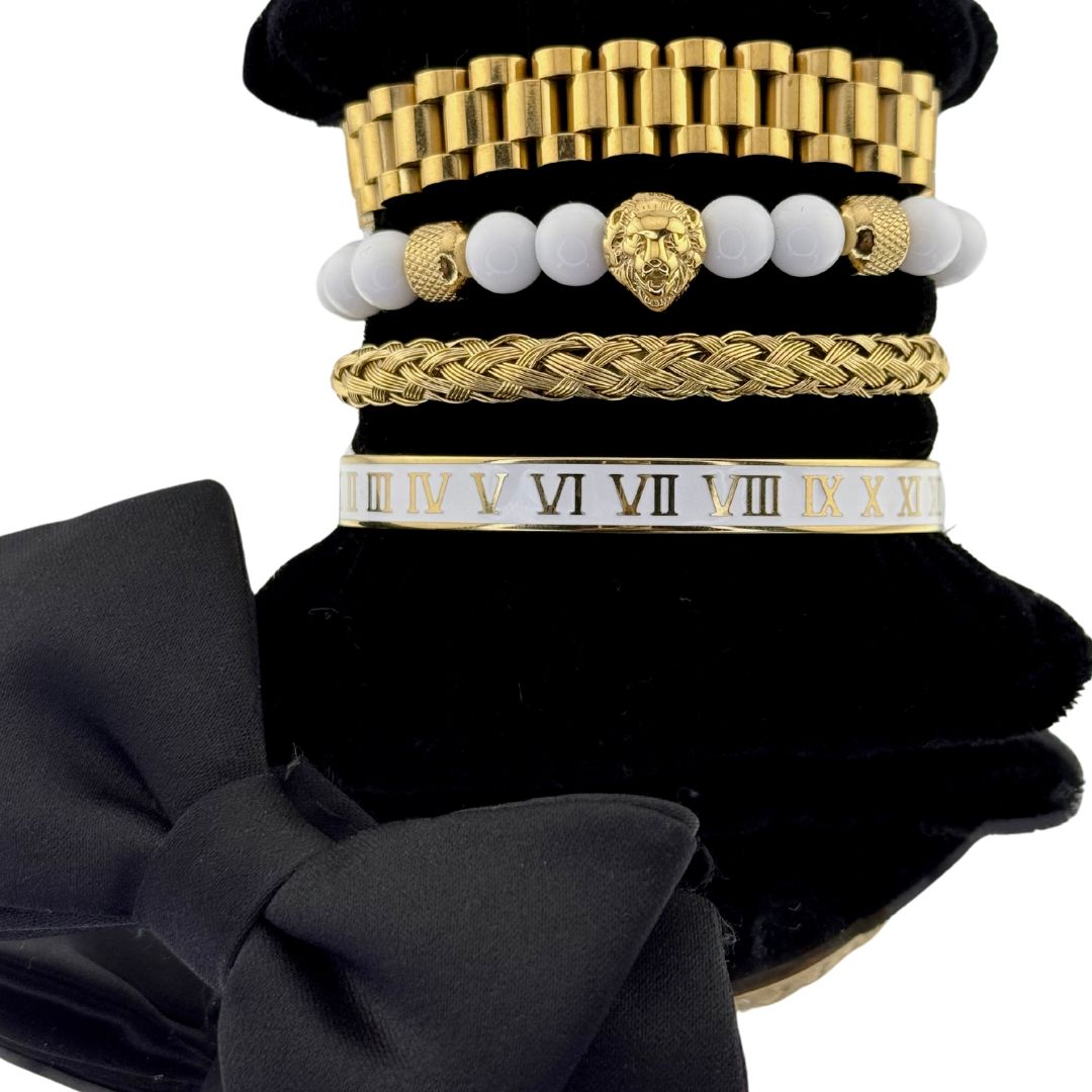 Bracelets set COUP DE MANCHETTE dorés