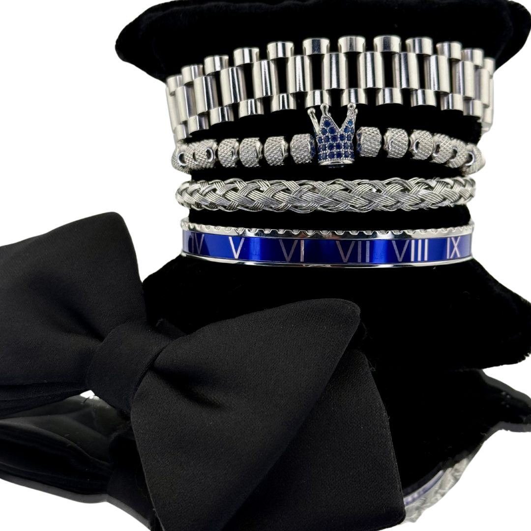 Bracelets set COUP DE MANCHETTE marines