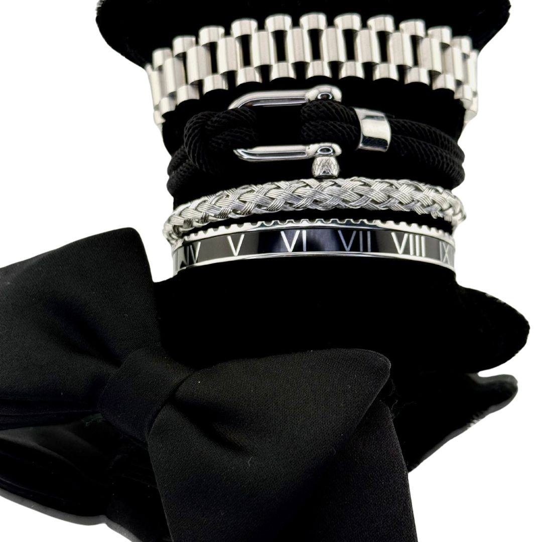 Bracelets set COUP DE MANCHETTE noirs